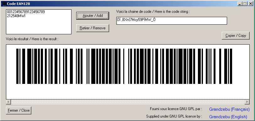 bps file for code 128 barcode symbology for acrobat reader